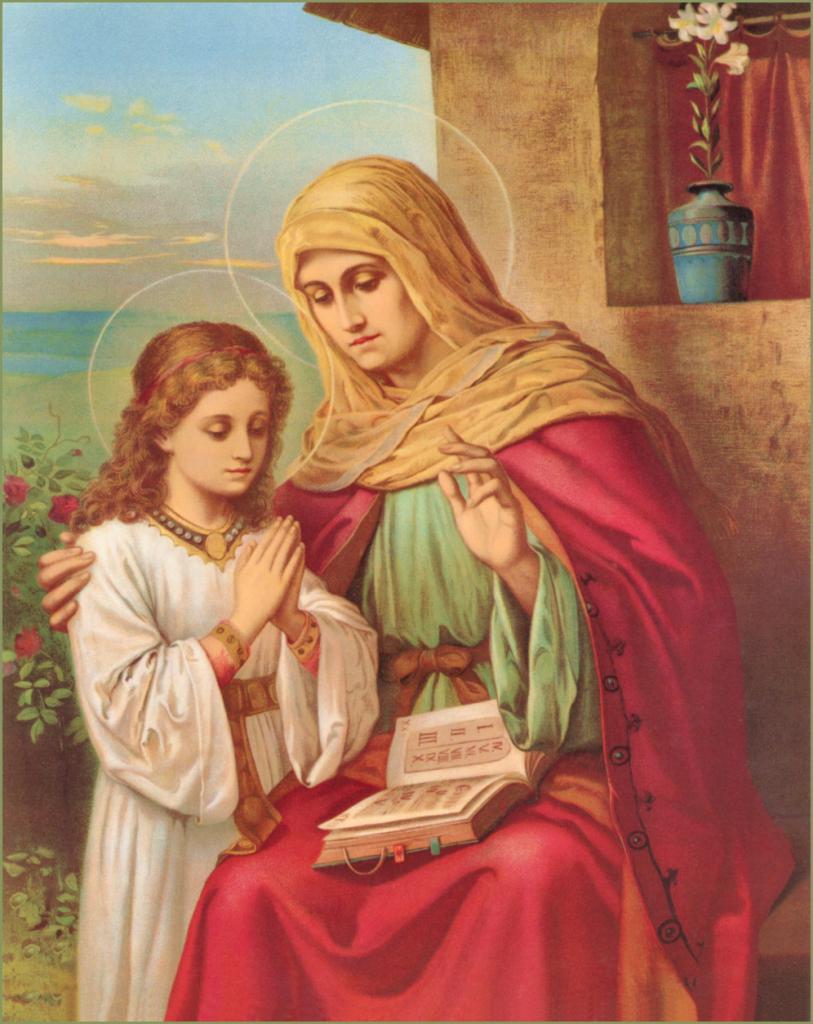 святая Анна с девой Марией